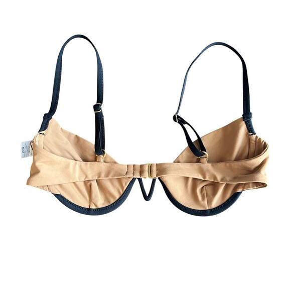 L*Space Women’s Nico Tan Bikini Top Black V Wiring Size Medium - Picture 6 of 10